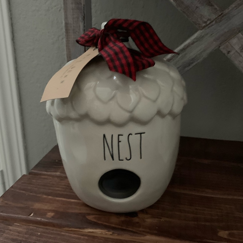 Rae Dunn birdhouse